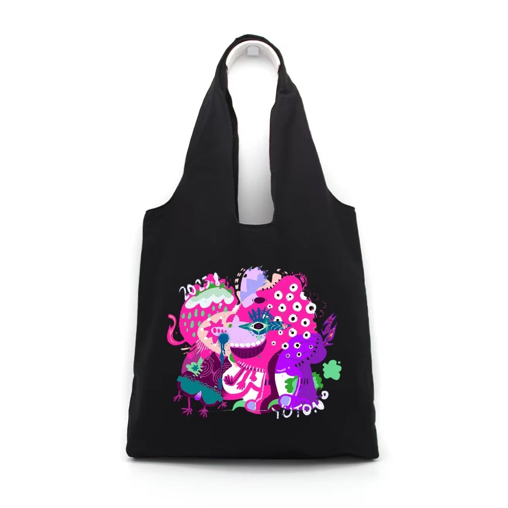 Yutong Deng August 2025 Flower Artwork Bag