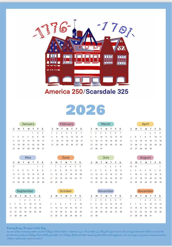 Entong Deng America 250 / Scarsdale 325 2026 Calendar