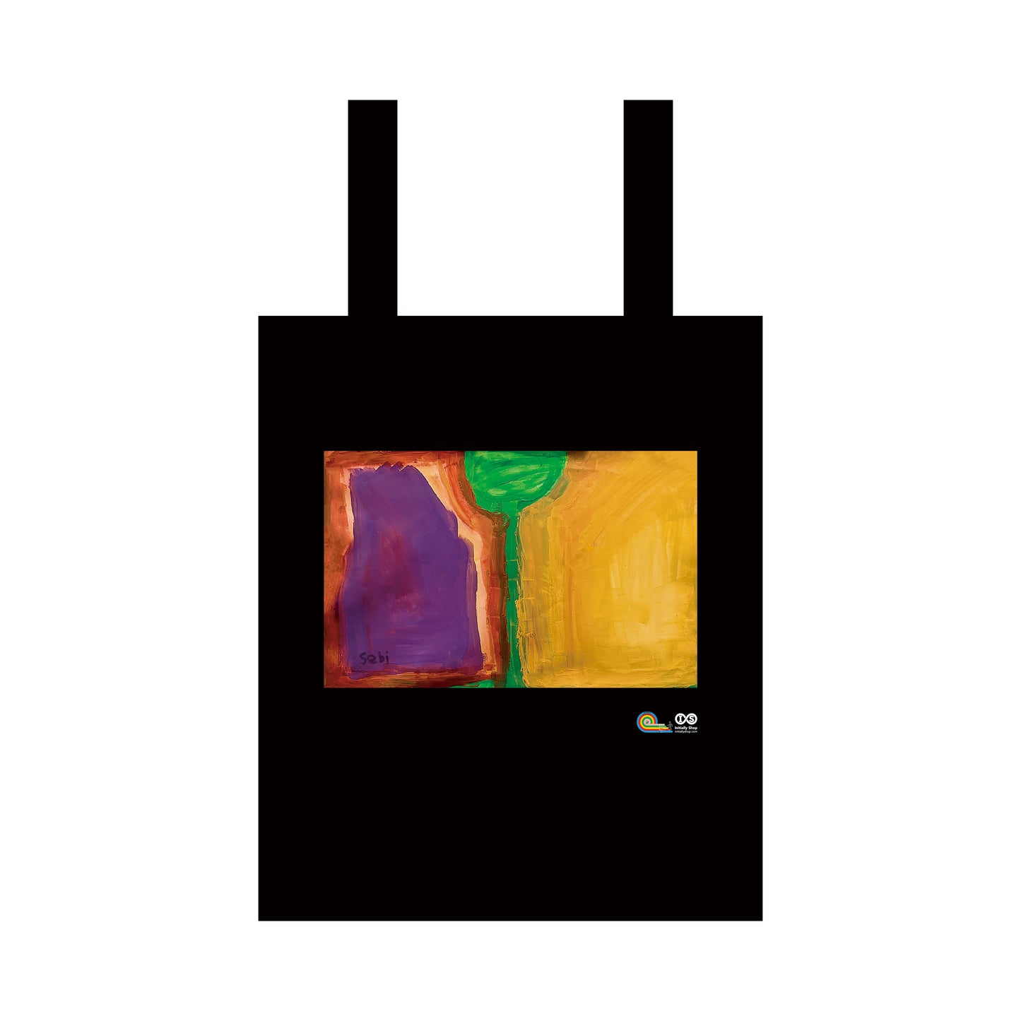 Sebastian Kravitz Purple Canvas Tote Bag